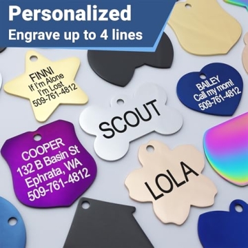 GoTags Personalized Dog Tags with Custom Engraving