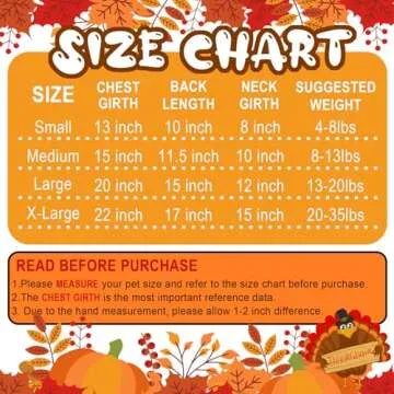 GOYOSWA Thanksgiving Sweaters Set for Dogs (Brown & Orange)