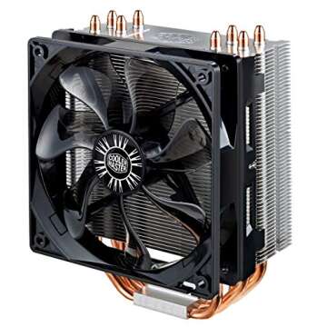 Cooler Master Hyper 212 Evo CPU Cooler (RR-212E-20PK-R2), 120mm PWM Fan, Aluminum Fins, 4 Copper Dir...