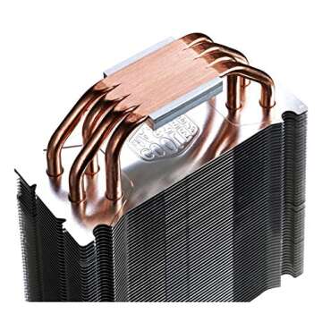 Cooler Master Hyper 212 Evo CPU Cooler (RR-212E-20PK-R2), 120mm PWM Fan, Aluminum Fins, 4 Copper Direct Contact Heat Pipes for AMD Ryzen/Intel