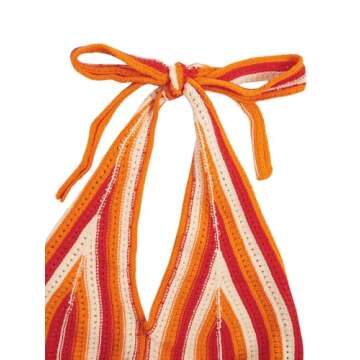 Verdusa Colorblock Halter Crop Top - Summer Fashion Must-Have