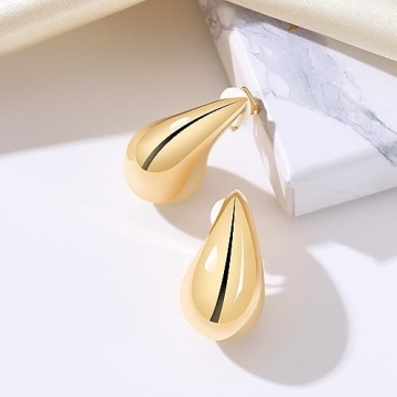 NVWAROCK Clip On Teardrop Earrings for Elegant Looks