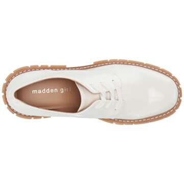 Madden Girl Women's Phoennix Loafer, White Box, 10