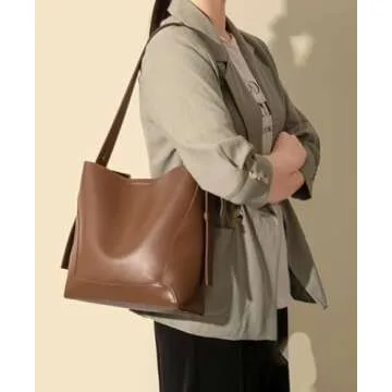 Trendy Women's Vegan Leather Tote Bag - Versatile Design