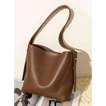 Trendy Women's Vegan Leather Tote Bag - Versatile Design