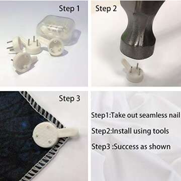 Pamime Space Tapestry for Home Decor - 60x50 Inch Wall Hanging