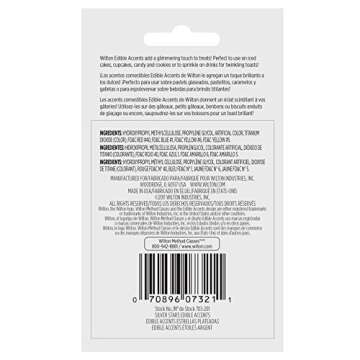 Wilton Edible Glitter Silver Stars, 0.4 oz.