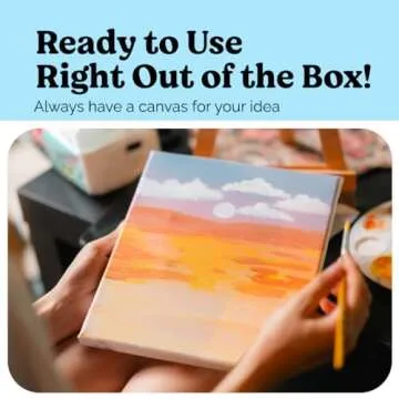 Chalkola 24 Pack Blank Canvases - Ideal for Artists