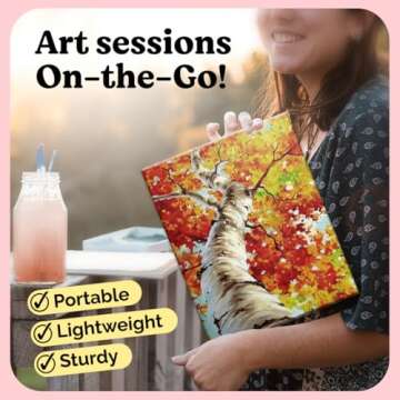 Chalkola 24 Pack Blank Canvases - Ideal for Artists