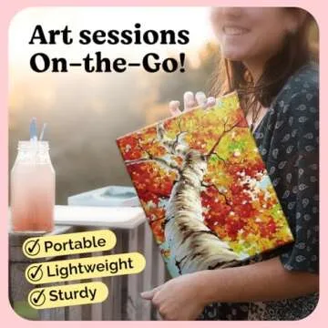 Chalkola 24 Pack Blank Canvases - Ideal for Artists