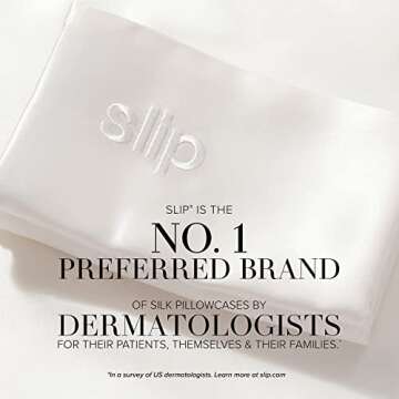 Slip Queen Silk Pillow Cases - 100% Pure 22 Momme Mulberry Silk Pillowcase for Hair and Skin - Queen Size Standard Pillow Case - Anti-Aging, Anti-Bedhead, Anti-Sleep Crease, Rose Gold (20" x 30")