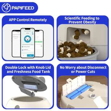 PAPIFEED Smart Automatic Cat Feeders with WiFi & Remote Control