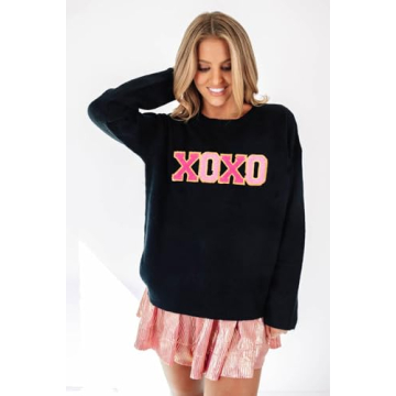 Valentine’s Day Xoxo Sweater for Women - Chic Comfort