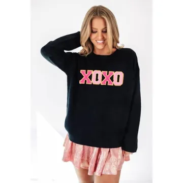 Valentine’s Day Xoxo Sweater for Women - Chic Comfort