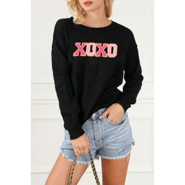 Valentine’s Day Xoxo Sweater for Women - Chic Comfort