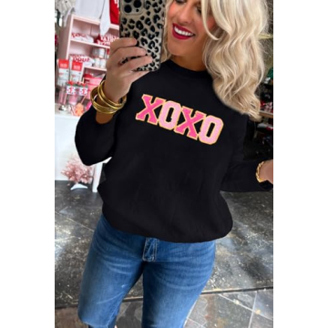 Valentine’s Day Xoxo Sweater for Women - Chic Comfort
