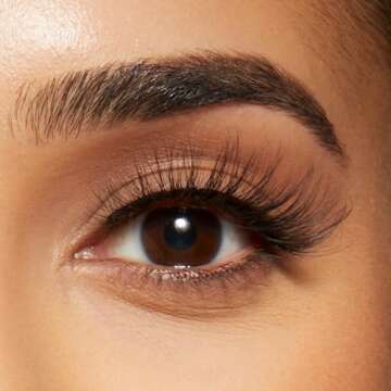 KISS Lash Couture Masterpiece Fake Eyelashes Style 03, ‘Avant-Garde’, One-of-a-Kind Luxe Lash, Hand Woven Faux Mink Synthetic False Eyelashes, 1 Pair