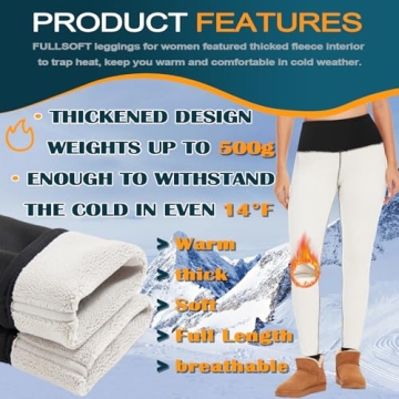 FULLSOFT Fleece Lined Leggings for Ultimate Winter Comfort