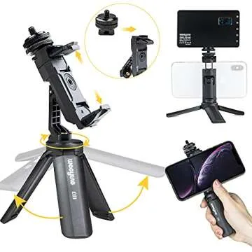 Weeylite RB9 RGB Video Light Panel Photography Portable LED Camera Lights 360° Full Color Videography Lighting,Rechargeable 3000mAh 2500-8500K Dimmable Light Panel Video Conference Lighting Kit