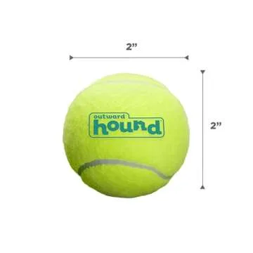 Outward Hound Squeaker Ballz Fetch Dog Toy, Small- 4 Pack
