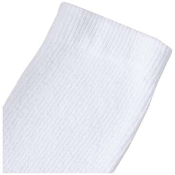 Hanes mens Freshiq X-temp Comfort Cool Crew Socks, 6-pack slipper socks, White/Grey, 6 12 US