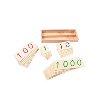 Montessori Wooden Number Cards to Boost Math Skills