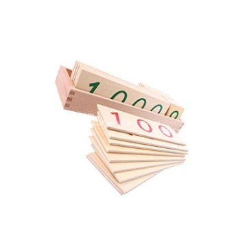 Montessori Wooden Number Cards to Boost Math Skills