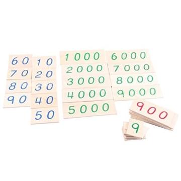 Montessori Wooden Number Cards to Boost Math Skills