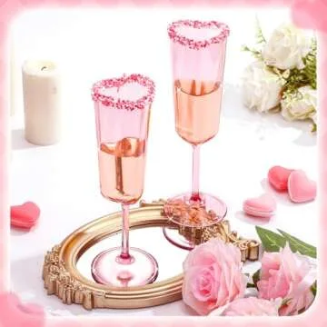 Heart Shaped Champagne Flutes - Perfect for Celebrations