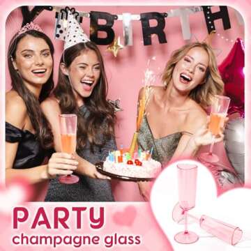 Heart Shaped Champagne Flutes - Perfect for Celebrations