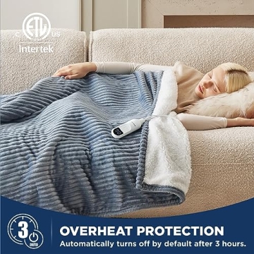 Bedsure Heated Blanket Electric Throw - Cozy Luxury for All