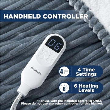 Bedsure Heated Blanket Electric Throw - Cozy Luxury for All