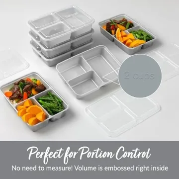 Bentgo 20-Piece BPA-Free 3-Compartment Meal Prep Containers