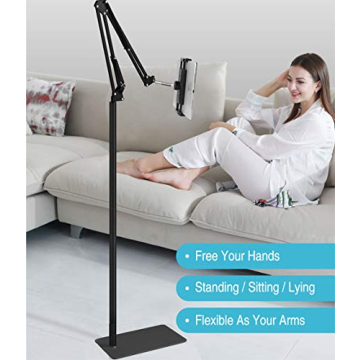 Hands-Free Tablet Floor Stand for All Devices