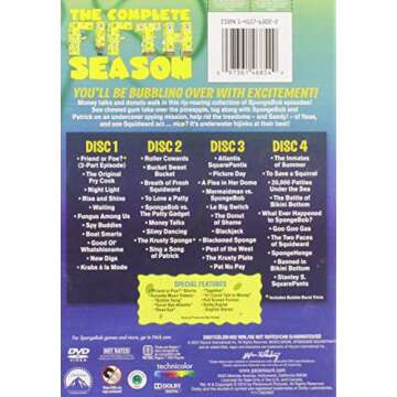 SpongeBob SquarePants: Complete Fifth Season DVD – Unleash the Fun!