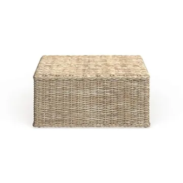 Stylish SAFAVIEH Natural Wicker Coffee Table