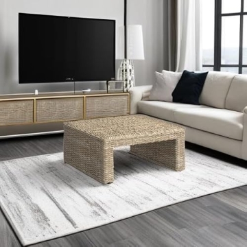 Stylish SAFAVIEH Natural Wicker Coffee Table