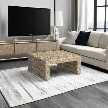 Stylish SAFAVIEH Natural Wicker Coffee Table
