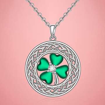 Gorgeous Shamrock Necklace for St Patricks Day Celebrations