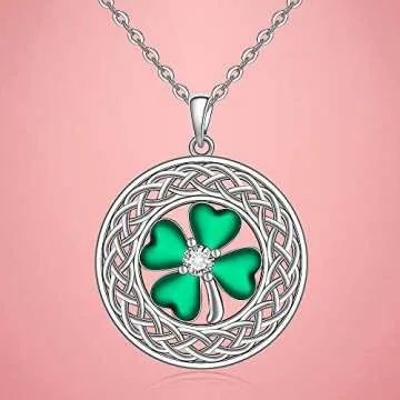 Gorgeous Shamrock Necklace for St Patricks Day Celebrations