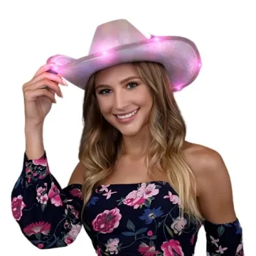 Blinkee Light Up Pink Cowboy Hat with LED Lights