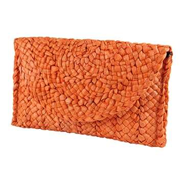 Freie Liebe Straw Clutch Purses for Women Summer Beach Bags Envelope Woven Clutch Handbags