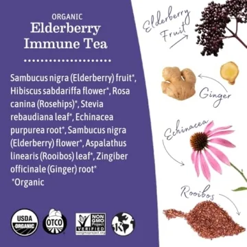 Earth Mama Elderberry Immune Tea for All Family and Moms