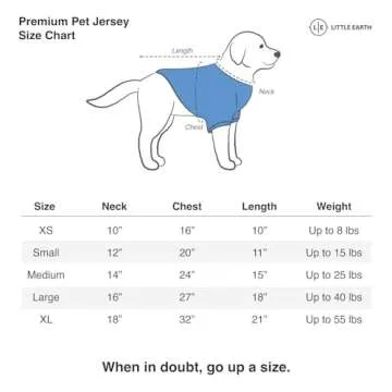 Littlearth New York Giants NFL Premium Pet Jersey