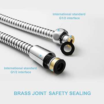 OFFO 120 Inch Kink Free Shower Hose for Easy Bathing