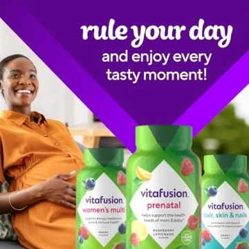 Vitafusion PreNatal Gummy Vitamins for Expecting Moms 45 Day Supply