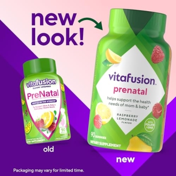 Vitafusion PreNatal Gummy Vitamins for Expecting Moms 45 Day Supply
