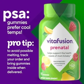 Vitafusion PreNatal Gummy Vitamins for Expecting Moms 45 Day Supply