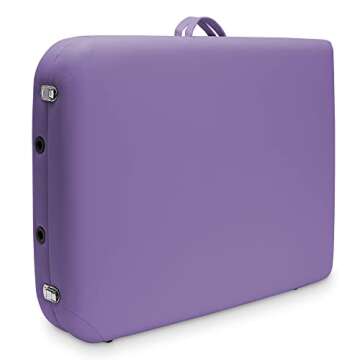 Saloniture Lavender Portable Folding Massage Table - Premium Comfort