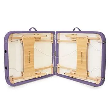 Saloniture Portable Folding Massage Table in Lavender